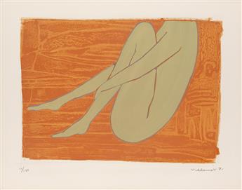 BERNARD VILLEMOT (1911-1989). LES PARISIENNES. Portfolio of 5 lithographs. 1971. Each 26x20 inches, 66x52 cm. Mourlot, Paris.